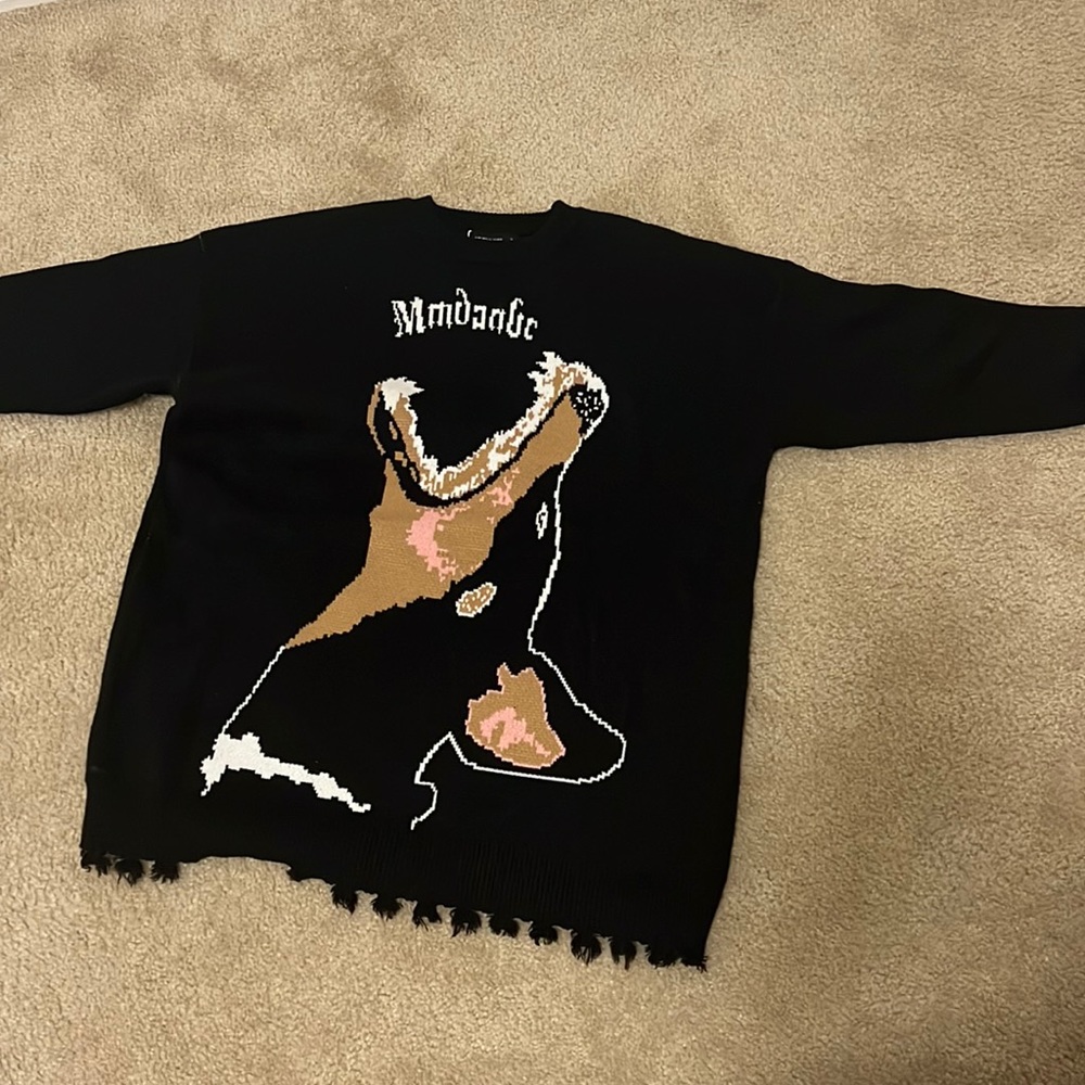 Dog head sweater